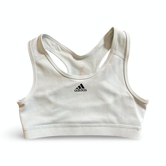Adidas TechFit AeroReady Sports Bra Size XL Primegreen Light Blue tank top - Picture 1 of 6